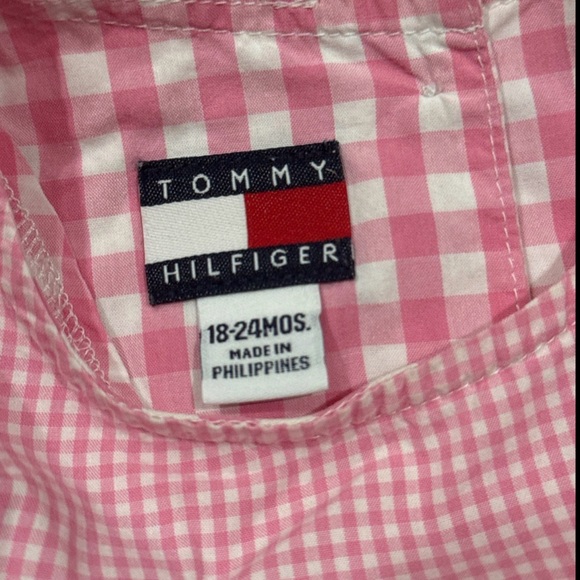 Tommy Hilfiger Pink Checkered Fabric - Picture 3 of 3